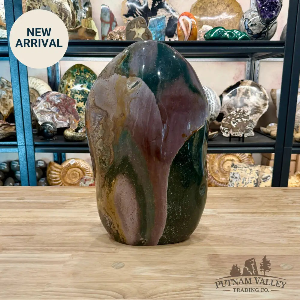 Ocean Jasper Freeform Statement Accent 13’’ | 25.04lb - Free Standing Accent