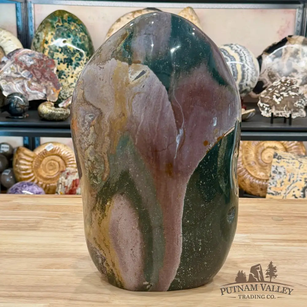 Ocean Jasper Freeform Statement Accent 13’’ | 25.04lb - Free Standing Accent