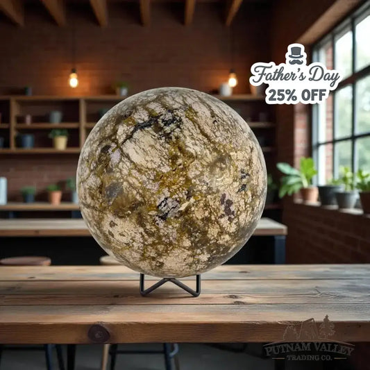 Ocean Jasper Sphere 6.17" - Putnam Valley Trading Co.