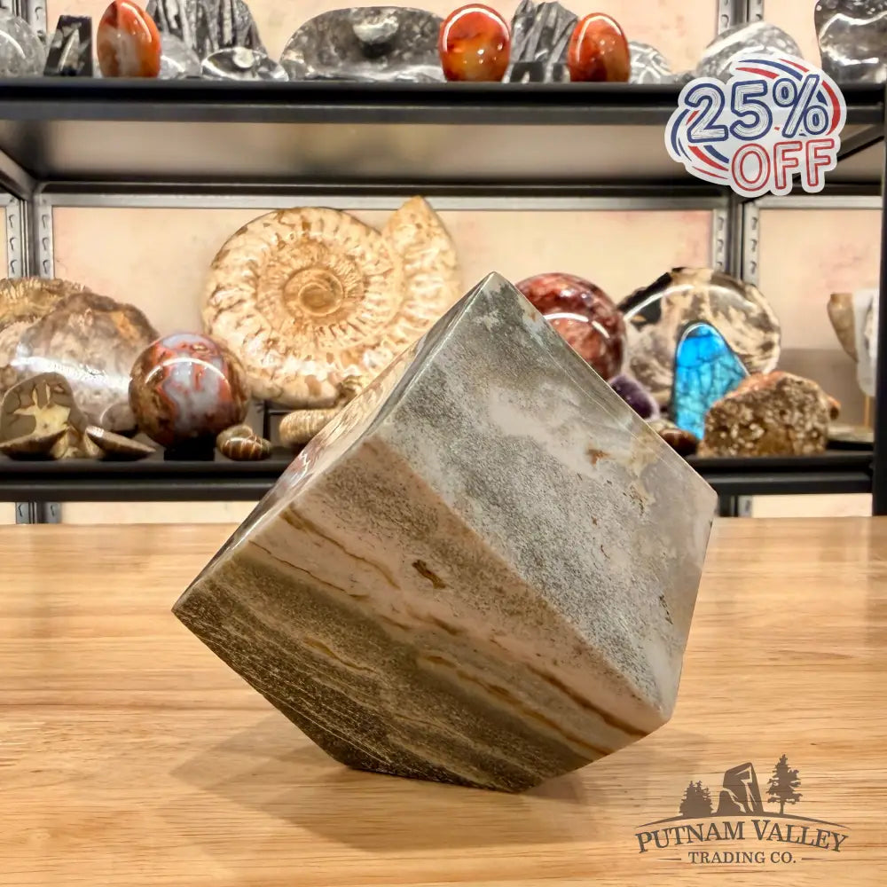 Ocean Jasper Sphere Standing Cube Cube