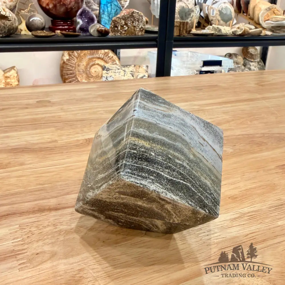 Ocean Jasper Sphere Standing Cube Cube