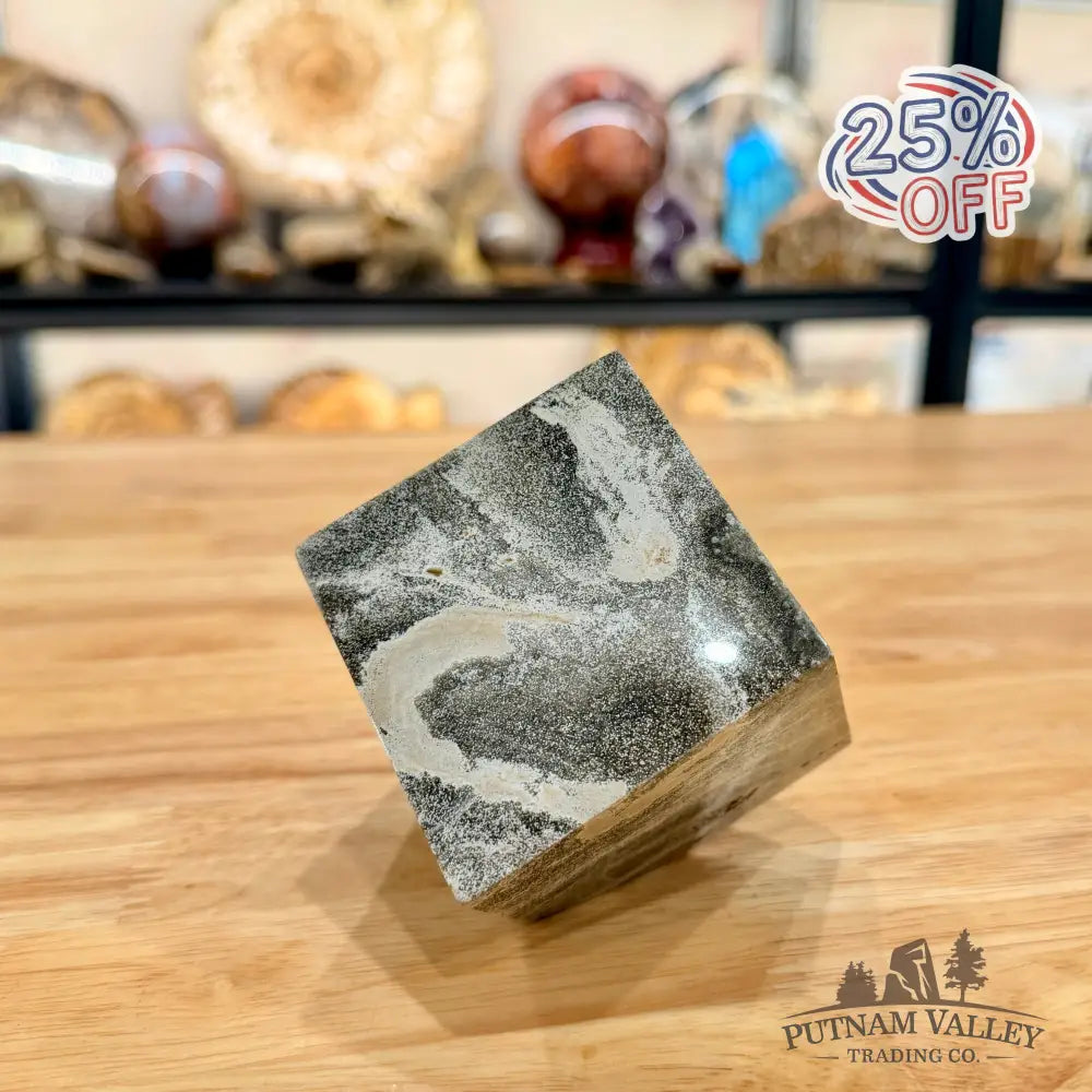 Ocean Jasper Sphere Standing Cube Cube
