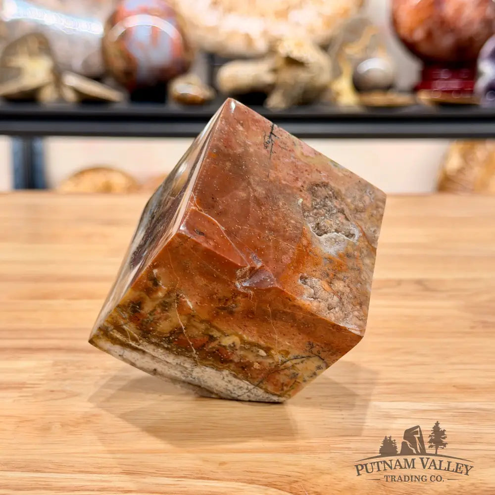Ocean Jasper Sphere Standing Cube Cube