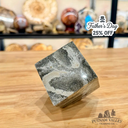 Ocean Jasper Sphere Standing Cube Cube