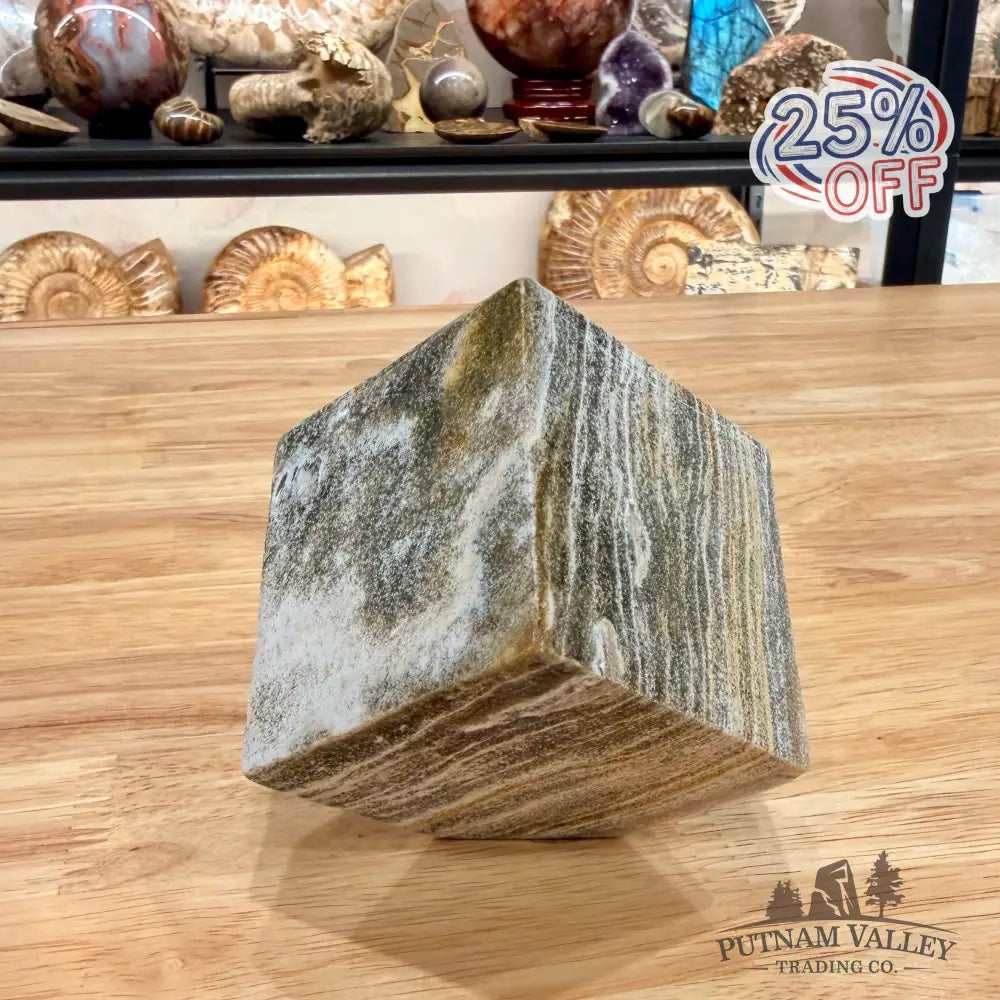 Ocean Jasper Sphere Standing Cube Cube