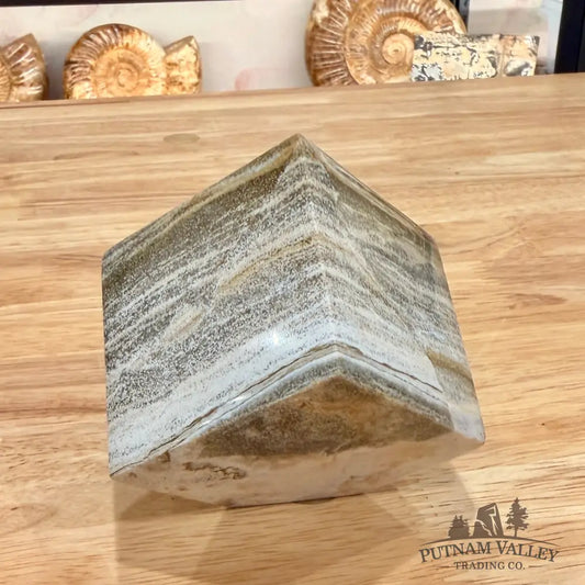 Ocean Jasper Sphere Standing Cube Cube