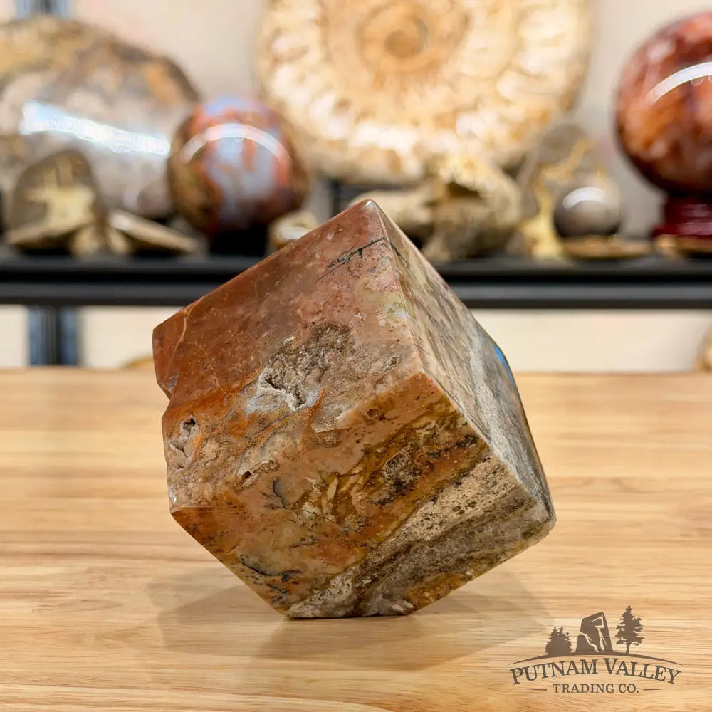 Ocean Jasper Sphere Standing Cube Cube