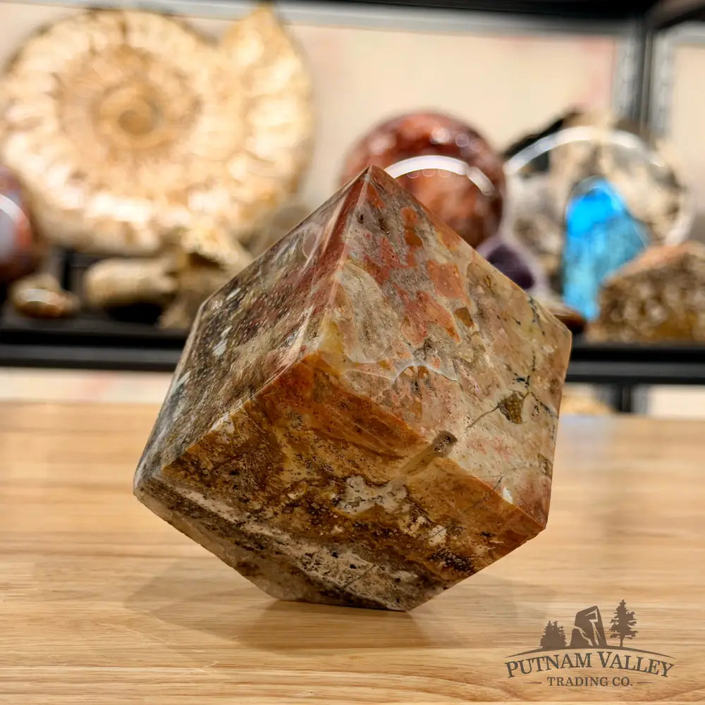Ocean Jasper Sphere Standing Cube Cube