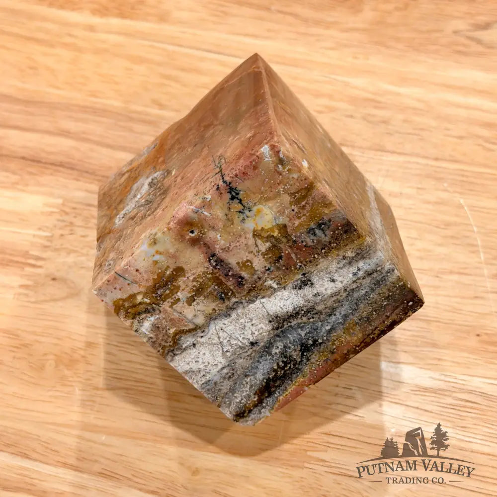 Ocean Jasper Sphere Standing Cube Cube