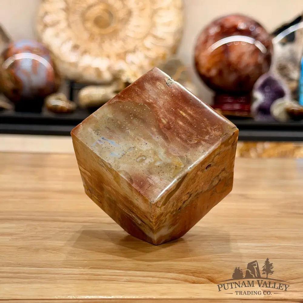 Ocean Jasper Sphere Standing Cube Cube