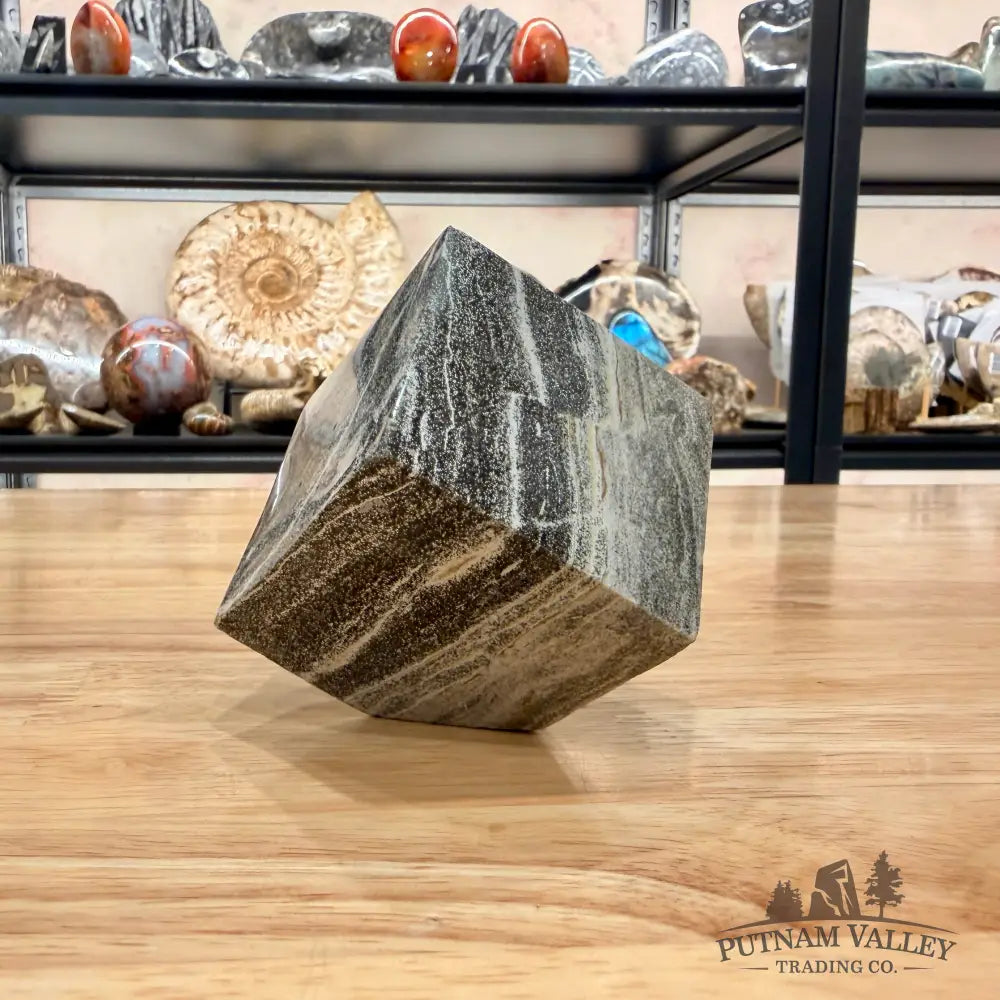 Ocean Jasper Sphere Standing Cube Cube