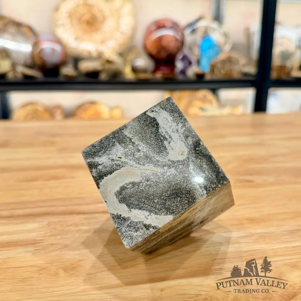 Ocean Jasper Sphere Standing Cube Cube