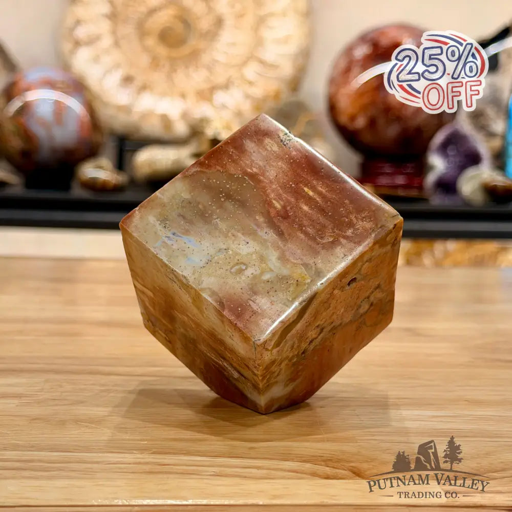 Ocean Jasper Sphere Standing Cube Cube