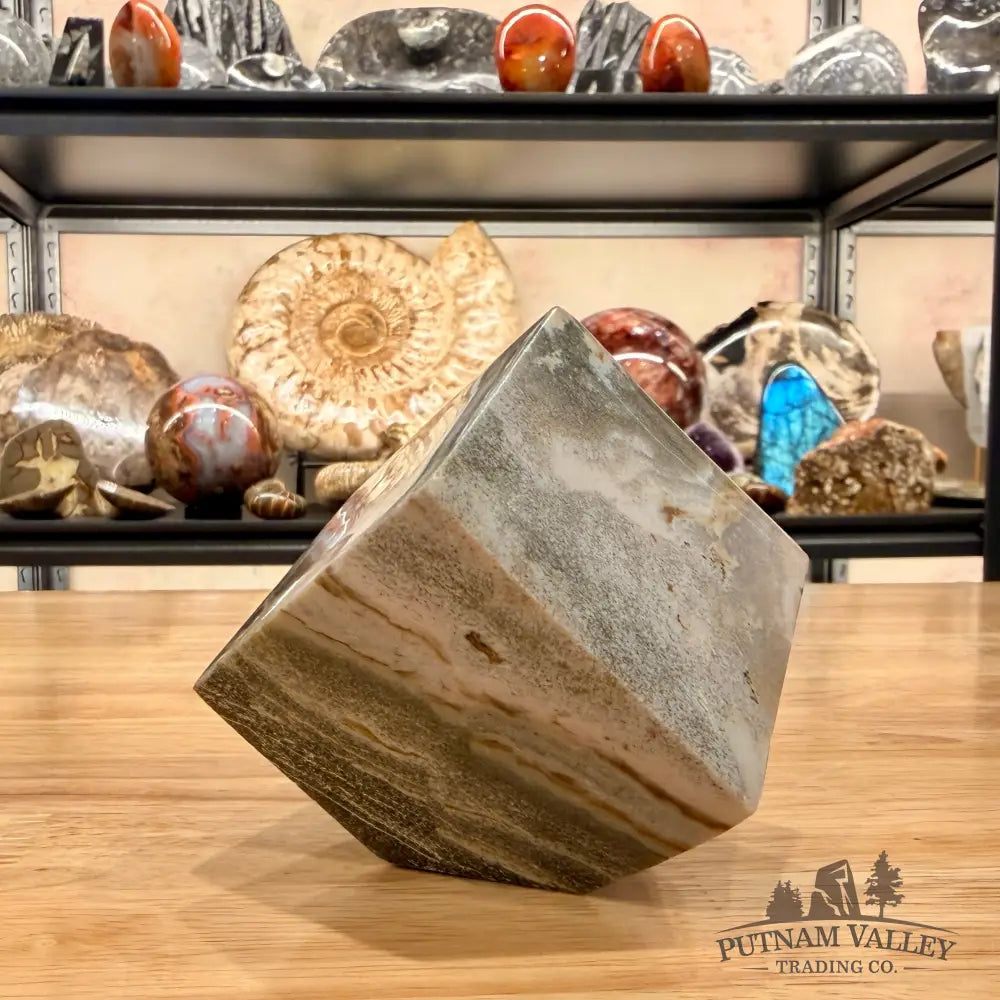 Ocean Jasper Sphere Standing Cube Cube