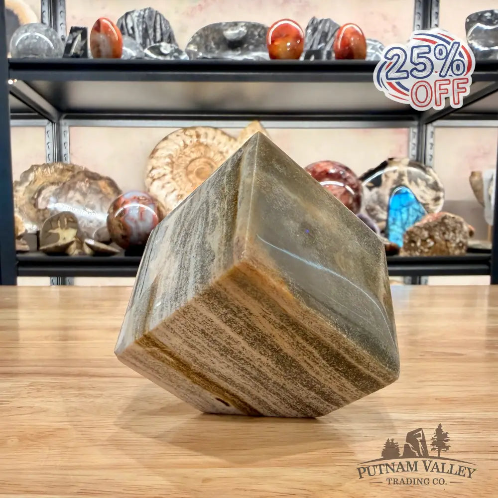 Ocean Jasper Sphere Standing Cube Cube