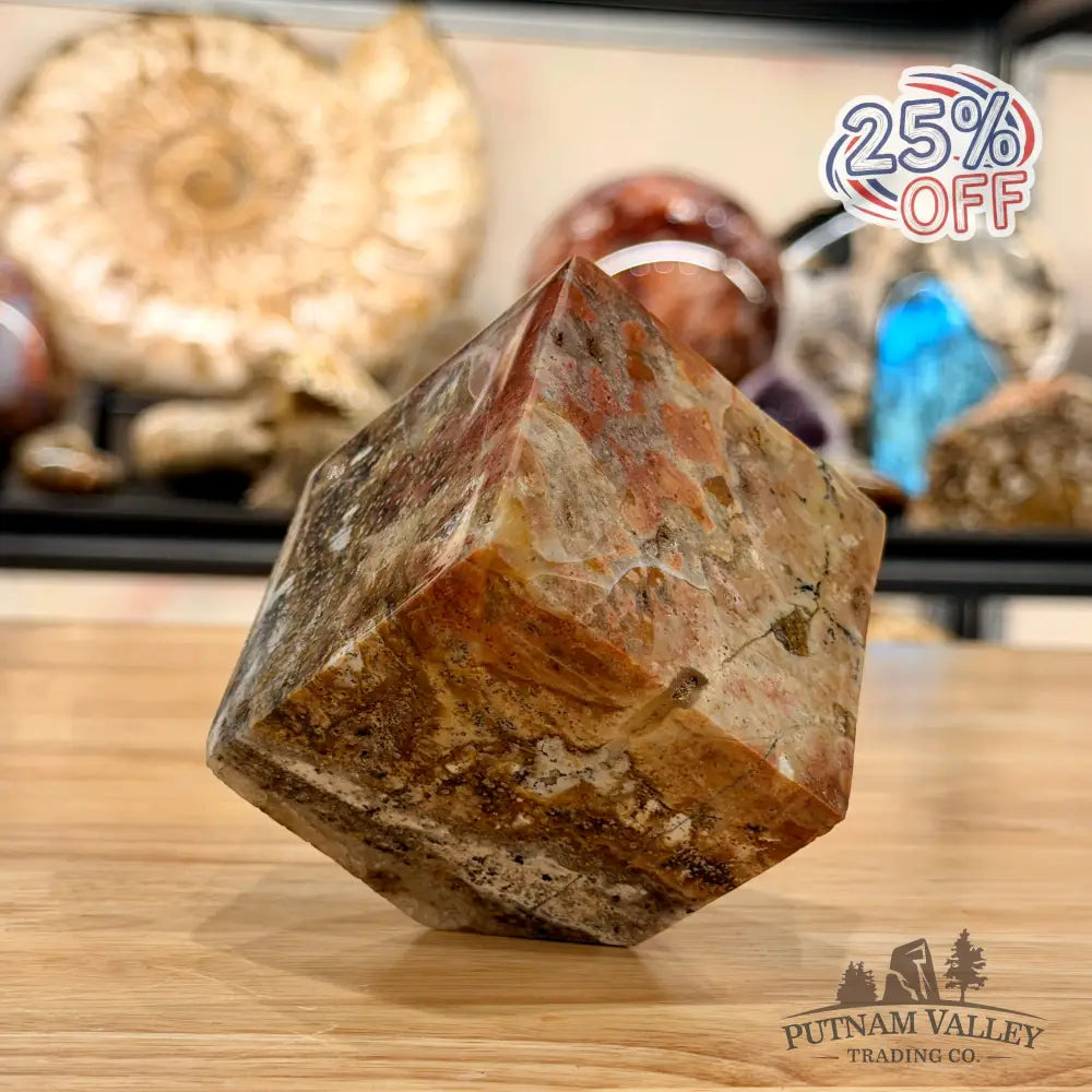 Ocean Jasper Sphere Standing Cube Cube