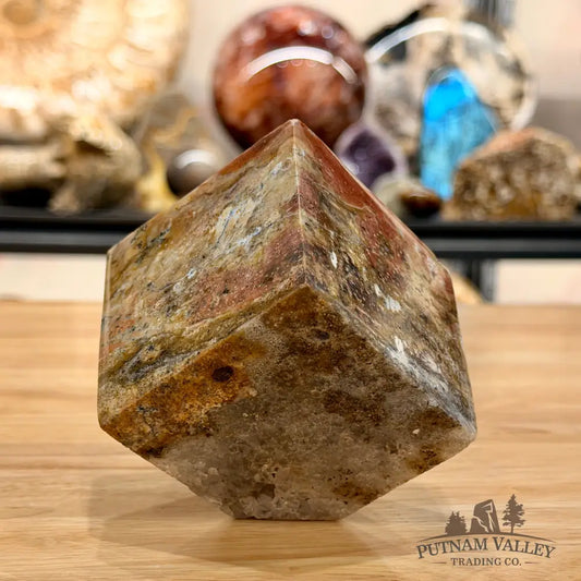 Ocean Jasper Sphere Standing Cube Cube