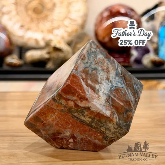 Ocean Jasper Sphere Standing Cube Cube