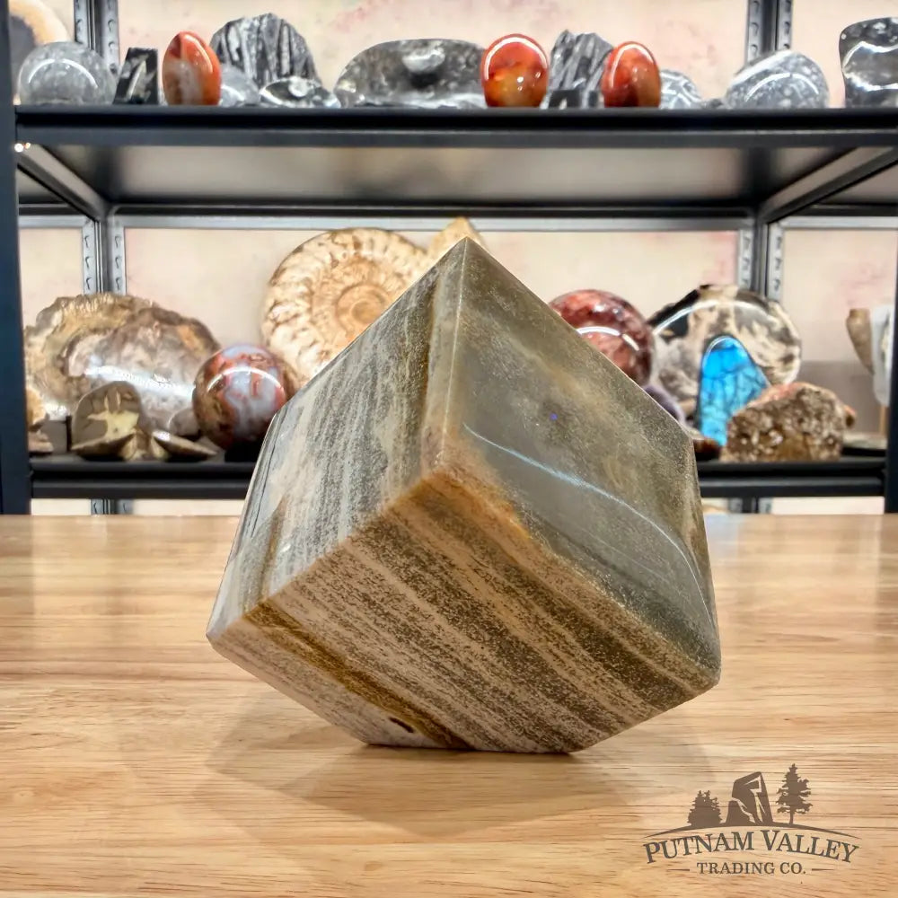 Ocean Jasper Sphere Standing Cube Cube
