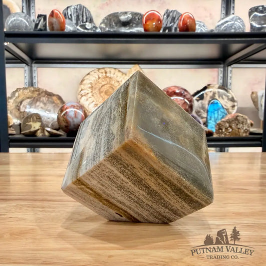 Ocean Jasper Sphere Standing Cube Cube