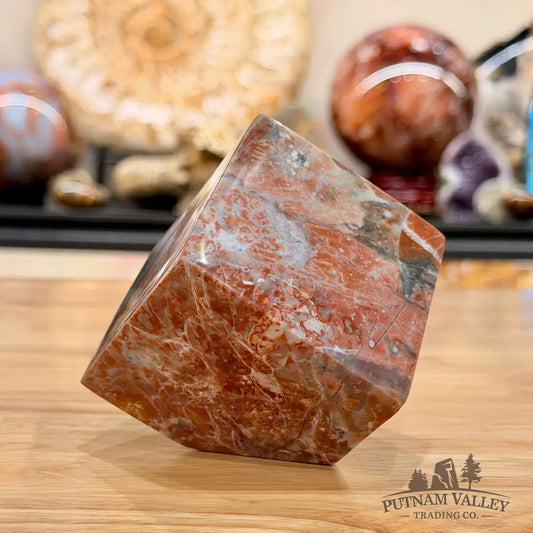 Ocean Jasper Sphere Standing Cube Cube