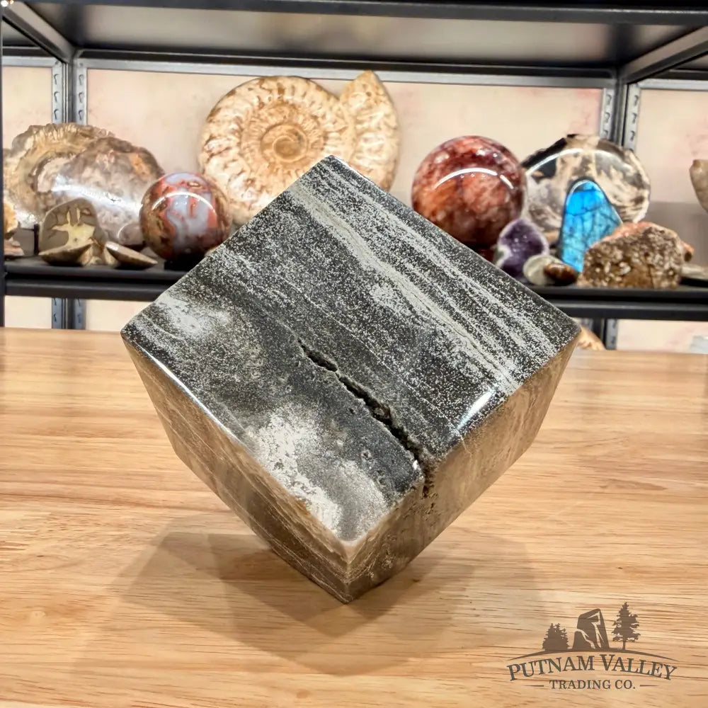 Ocean Jasper Sphere Standing Cube Cube