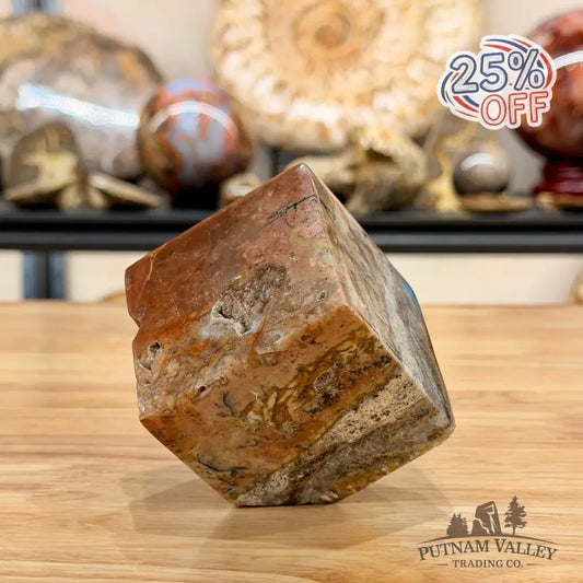 Ocean Jasper Sphere Standing Cube Cube