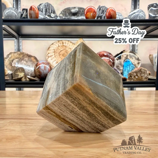 Ocean Jasper Sphere Standing Cube Cube