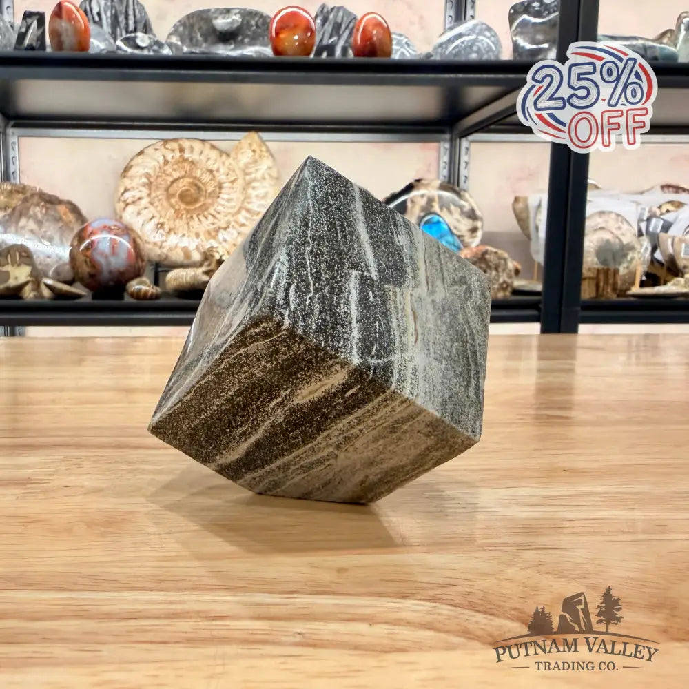 Ocean Jasper Sphere Standing Cube Cube