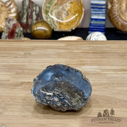 Oregon Blue-Gray Agate Thunderegg Half 4.5’’ - Accent