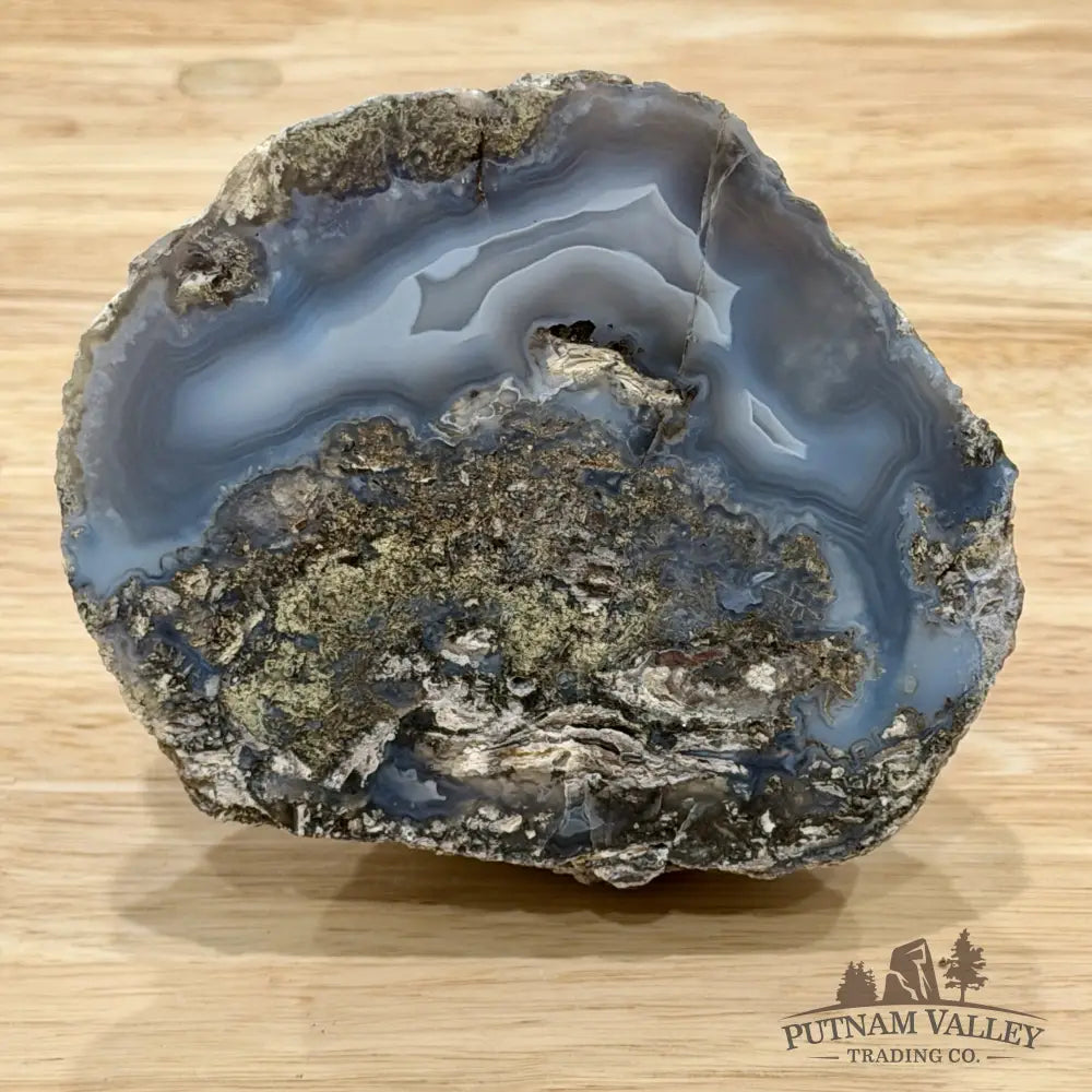 Oregon Blue-Gray Agate Thunderegg Half 4.64’’ - Accent
