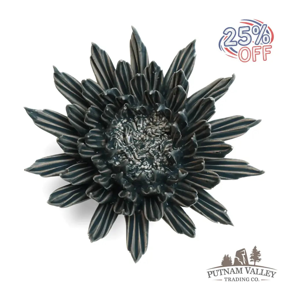 Ceramic Flower Wall Art Flower Teal 3: Large Flower Teal Accent