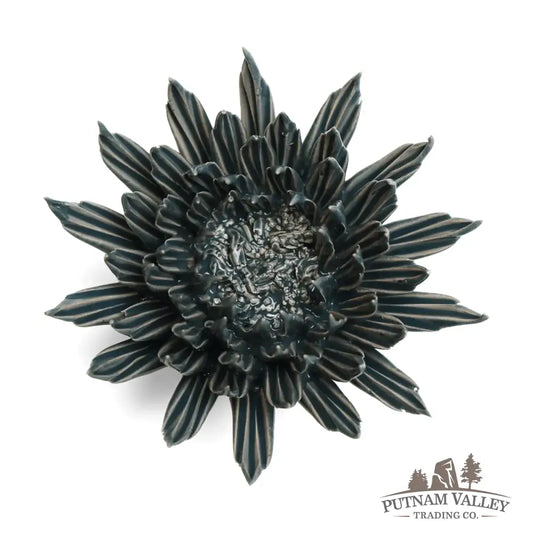 Ceramic Flower Wall Art Flower Teal 3: Large Flower Teal Accent