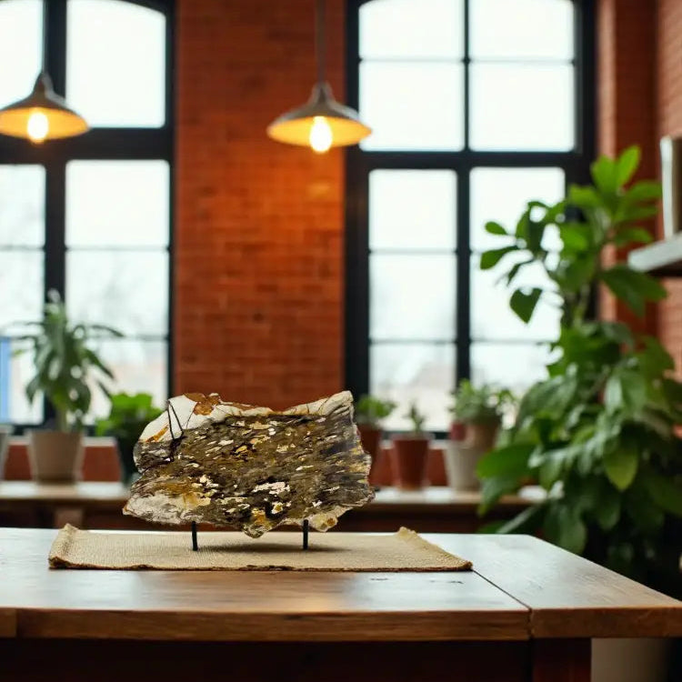 Petrified Australia Peanut Wood Slab Slab