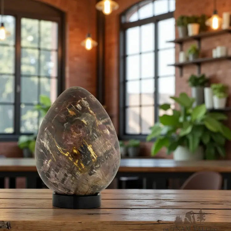 Petrified Wood Egg Fossil Specimen