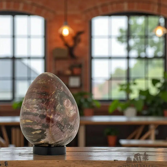 Petrified Wood Egg Fossil Specimen