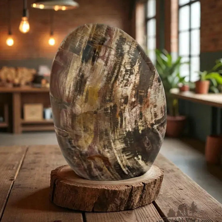 Petrified Wood Table Accent Sculpture