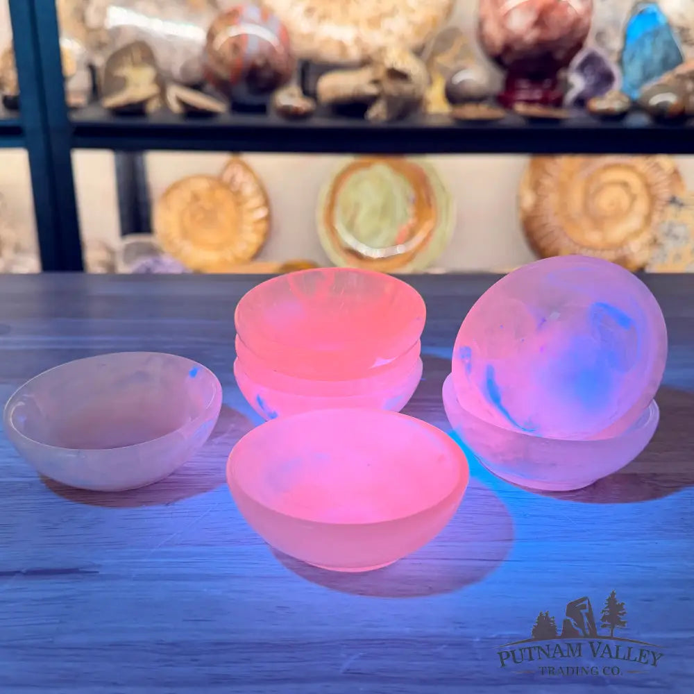 Pink Mangano Calcite Bowl 3’’ - Bowl