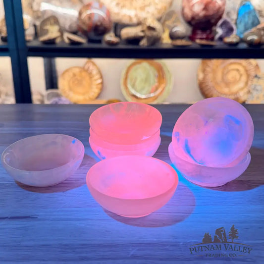 Pink Mangano Calcite Bowl 3’’ - Bowl