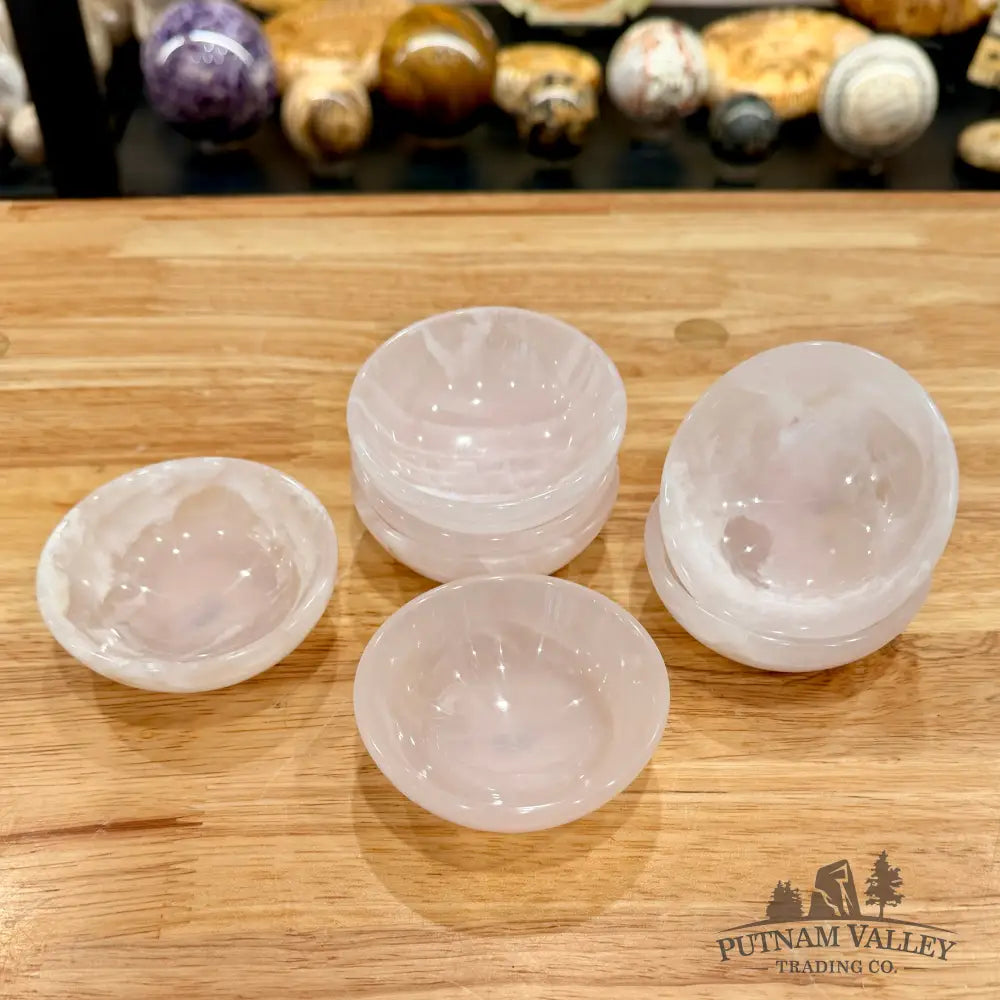 Pink Mangano Calcite Bowl 3’’ - Bowl