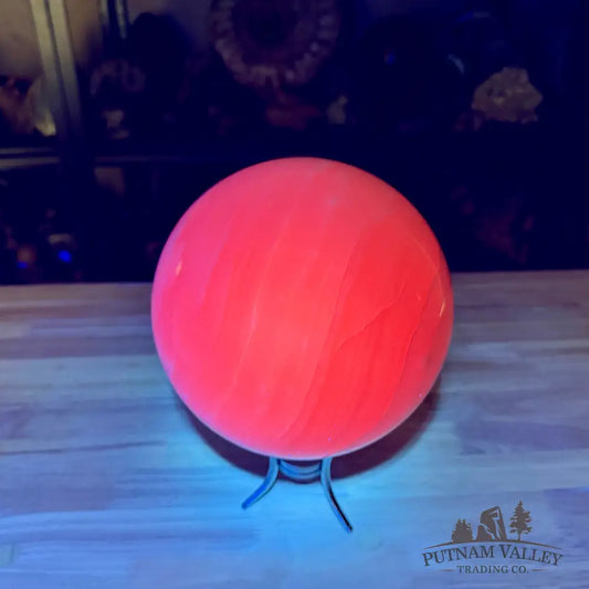 Pink Mangano Calcite Sphere 7.15’’ - Sphere