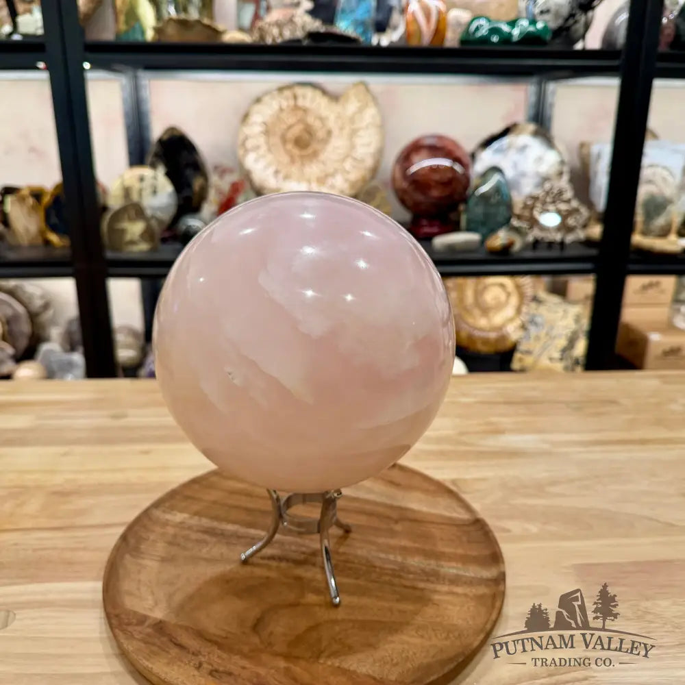 Pink Mangano Calcite Sphere 7.15’’ - Sphere