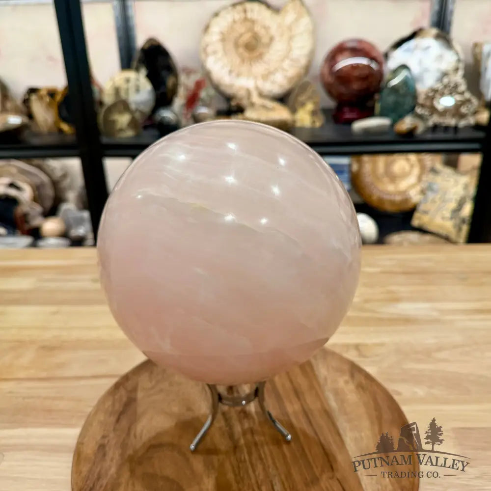 Pink Mangano Calcite Sphere 7.15’’ - Sphere