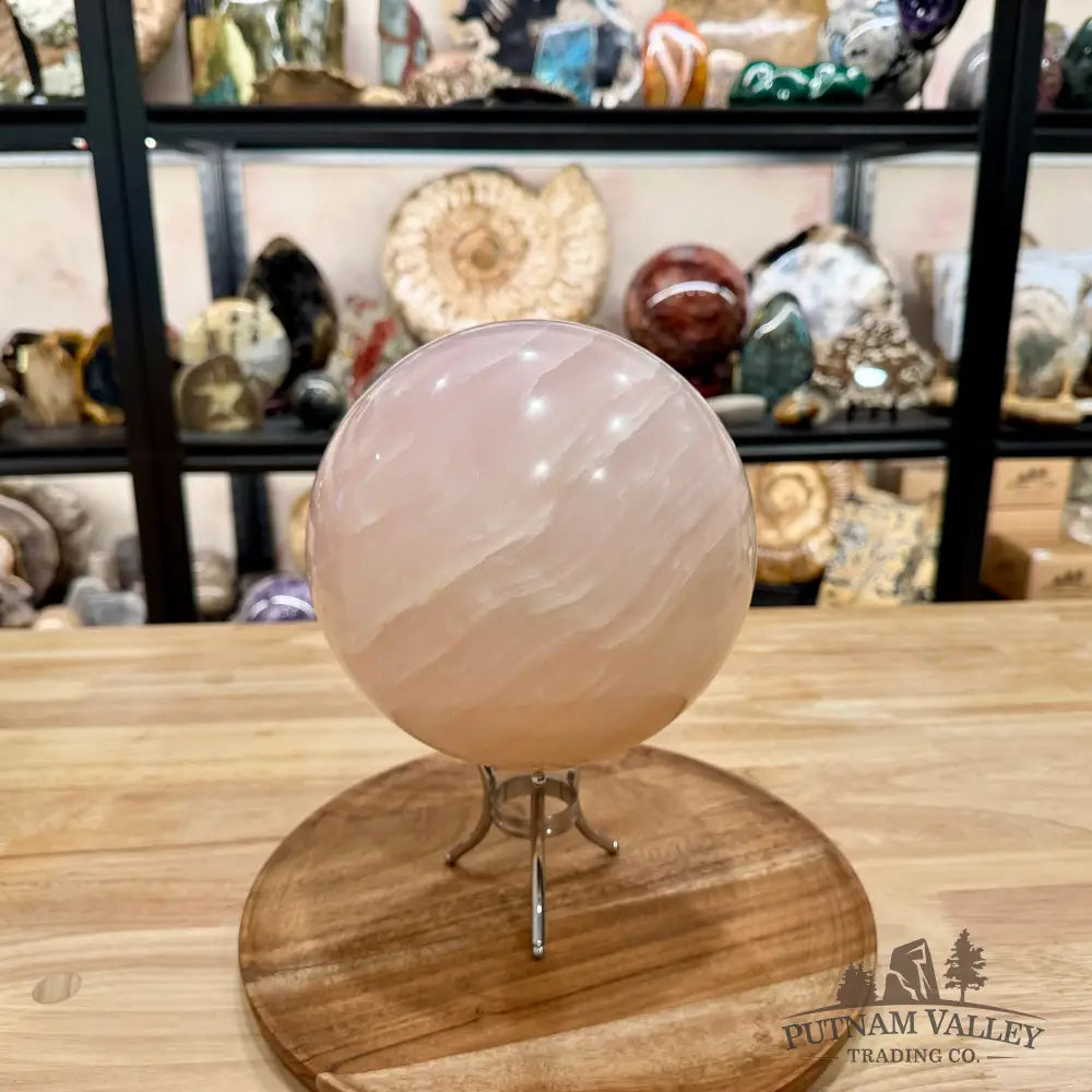 Pink Mangano Calcite Sphere 7.15’’ - Sphere
