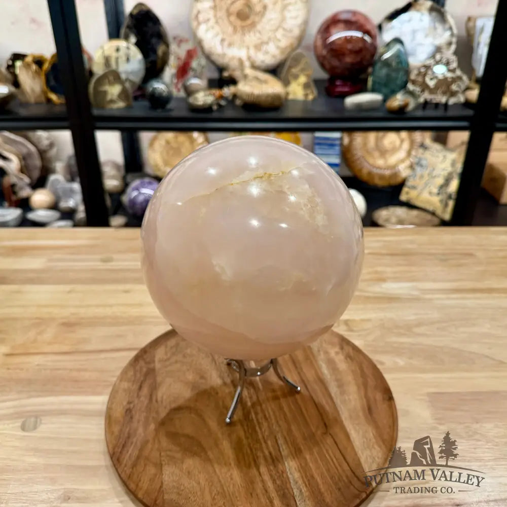 Pink Mangano Calcite Sphere 7.15’’ - Sphere