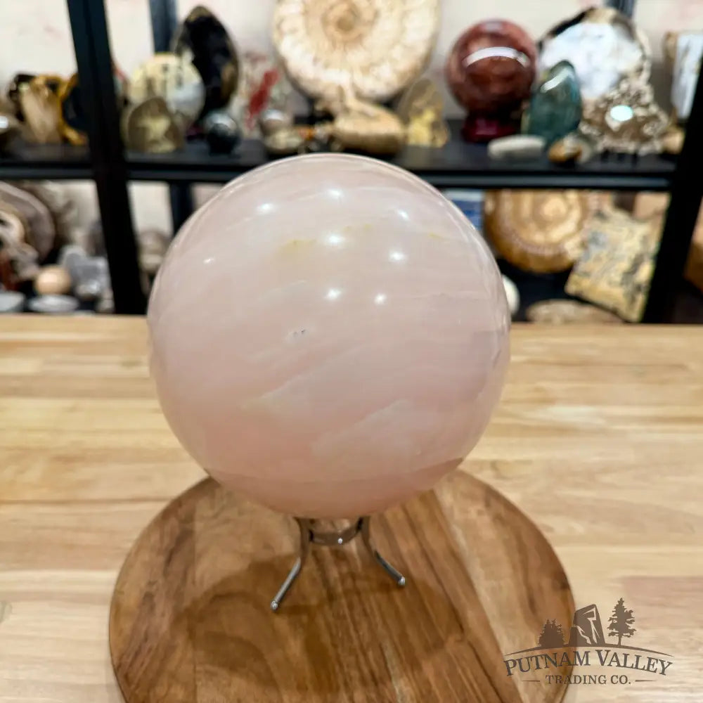 Pink Mangano Calcite Sphere 7.15’’ - Sphere
