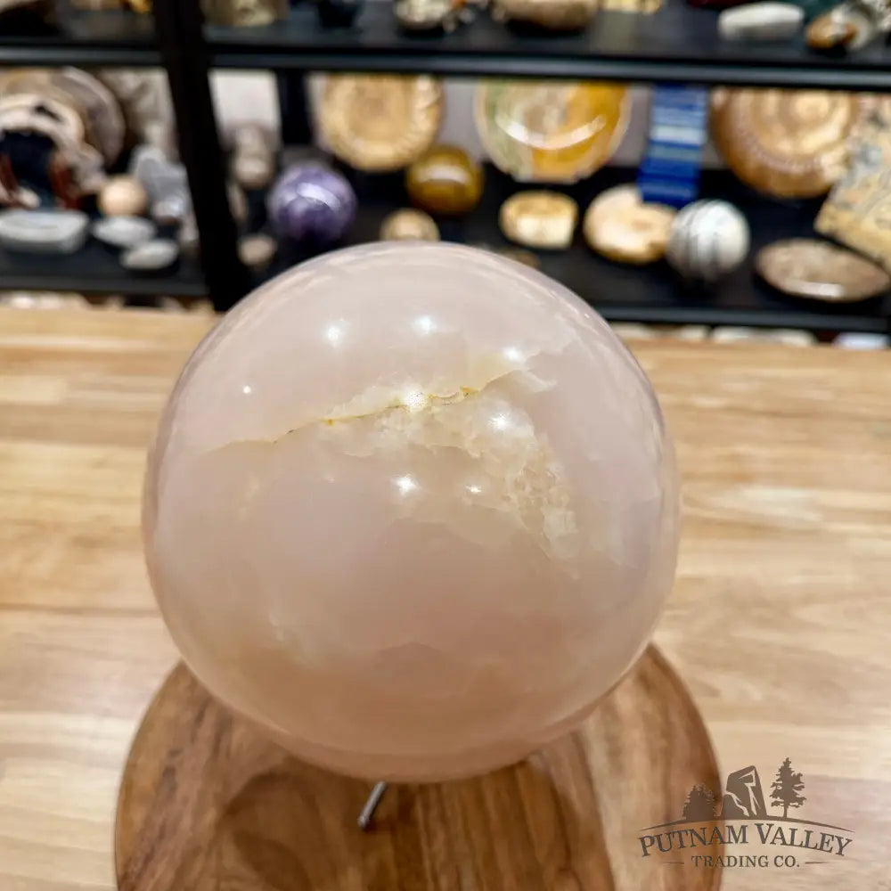 Pink Mangano Calcite Sphere 7.15’’ - Sphere