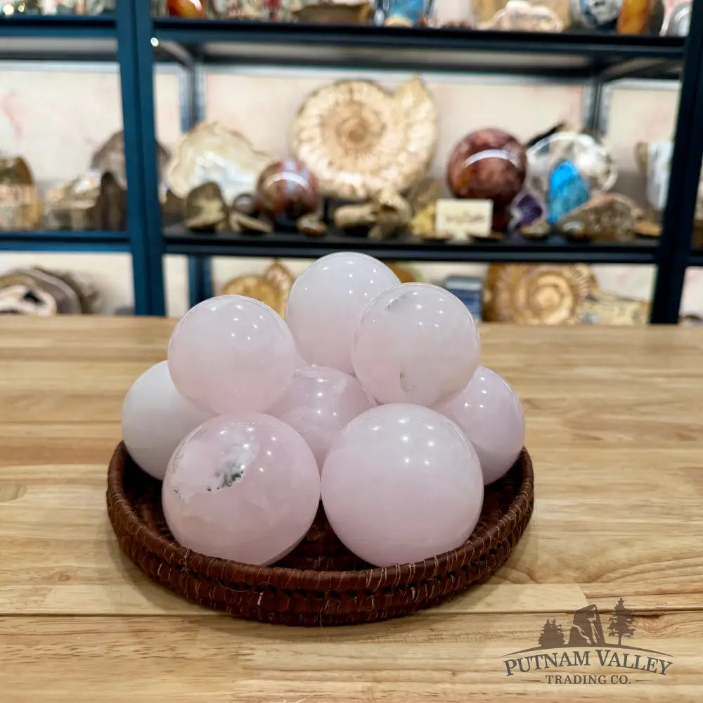Pink Mangano Calcite Spheres | In Select Sizes - Sphere