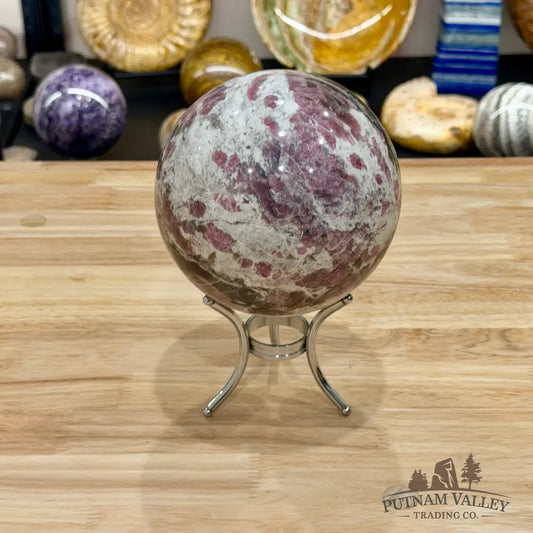 Pink Tourmaline in Quartz Sphere 5.3’’ - Sphere