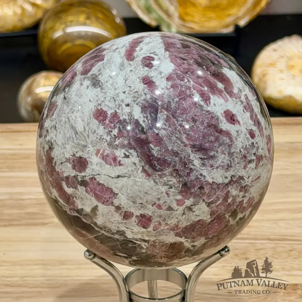 Pink Tourmaline in Quartz Sphere 5.3’’ - Sphere